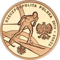 Poland coin 200 Złotych - Polish Olympic Team Vancouver 2010 (2010) obverse obverse of 200 Złotych - Polish Olympic Team Vancouver 2010 (2010) coin with Y# 717 from Poland.
