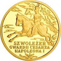 Poland coin 200 Złotych - Chevau-Légers of the Imperial Guard of Napoleon I (2010) reverse reverse of 200 Złotych - Chevau-Légers of the Imperial Guard of Napoleon I (2010) coin with Y# 720 from Poland.