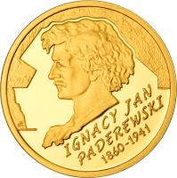 reverse of 200 Złotych - Ignacy Jan Paderewski (2011) coin with Y# 791 from Poland.