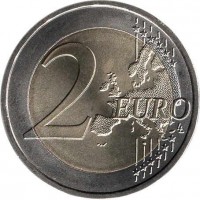 Portugal coin 2 Euro - 500 Years Since the First Contact with Timor (2015) reverse reverse of 2 Euro - 500 Years Since the First Contact with Timor (2015) coin with KM# 849 from Portugal. Inscription: 2 EURO LL