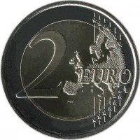 Finland coin 2 Euro - The 150th anniversary of the birth of composer Jean Sibelius (2015) reverse reverse of 2 Euro - The 150th anniversary of the birth of composer Jean Sibelius (2015) coin with KM# 233 from Finland. Inscription: 2 EURO LL