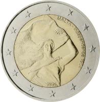Malta coin 2 Euro - Malta Independence 1964 (2014) obverse obverse of 2 Euro - Malta Independence 1964 (2014) coin with KM# 150 from Malta. Inscription: MALTA - Independence 1964 2014