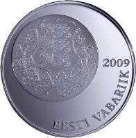 Estonia coin 10 Krooni - Song and dance festival tradition (2009) obverse obverse of 10 Krooni - Song and dance festival tradition (2009) coin with KM# 51 from Estonia. Inscription: 2009 EESTI VABARIIK