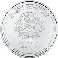 Estonia coin 10 Krooni - Vancouver Winter Olympic Games (2010) obverse obverse of 10 Krooni - Vancouver Winter Olympic Games (2010) coin with KM# 53 from Estonia. Inscription: EESTI VABARIIK 2010