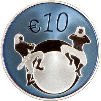 reverse of 10 Euro - Changeover to the euro (2011) coin with KM# 71 from Estonia. Inscription: € 10