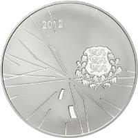 obverse of 12 Euro - London Summer Olympic Games (2012) coin with KM# 72 from Estonia. Inscription: 2012