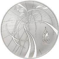 reverse of 12 Euro - London Summer Olympic Games (2012) coin with KM# 72 from Estonia. Inscription: 12 € ESTONIA