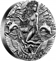 Tuvalu coin 2 Dollars - Elizabeth II - Goddesses of Olympus: Aphrodite (2015) reverse reverse of 2 Dollars - Elizabeth II - Goddesses of Olympus: Aphrodite (2015) coin with KM# 268 from Tuvalu. Inscription: APHRODITE