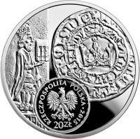 Poland coin 20 Złotych - History of Polish Coin: Grosz of Casimir the Great (2015) obverse obverse of 20 Złotych - History of Polish Coin: Grosz of Casimir the Great (2015) coin with Y# 939 from Poland. Inscription: RZECZPOSPOLITA POLSKA . 2015 20 ZŁ