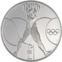 reverse of 1 Pound - Olympic Games Seoul (1988) coin with KM# 61 from Cyprus. Inscription: £1