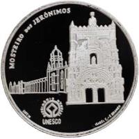 Portugal coin 2.5 Euro - UNESCO World Heritage Sites: Monastery of the Hieronymites (2009) reverse reverse of 2.5 Euro - UNESCO World Heritage Sites: Monastery of the Hieronymites (2009) coin with KM# 792a from Portugal. Inscription: MOSTEIRO DOS JERÓNIMOS PATRIMÓNIO MUNDIAL UNESCO INCM ISABEL C.-F. BRANCO