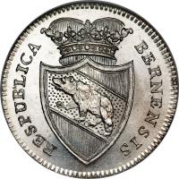 Swiss cantons coin 1/2 Thaler (1796 - 1797) obverse obverse of 1/2 Thaler (1796 - 1797) coin with KM# 151 from Swiss cantons. Inscription: RESPUBLICA BERNENSIS