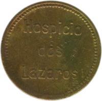 reverse of 200 Réis - Santa Casa de Misericordia; Leprosarium Coinage (1920) coin with KM# L7 from Brazil. Inscription: Hospicio dos Lazaros