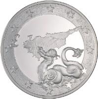 Cyprus coin 1 Pound - Cyprus's Accession to the EU (2004) reverse reverse of 1 Pound - Cyprus's Accession to the EU (2004) coin with KM# 75 from Cyprus. Inscription: £1