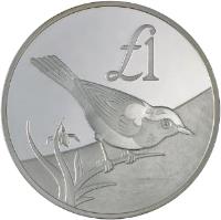 Cyprus coin 1 Pound - Cyprus Bird (2000) reverse reverse of 1 Pound - Cyprus Bird (2000) coin with KM# 91 from Cyprus. Inscription: £1