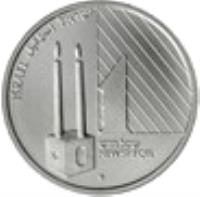 obverse of 1 New Sheqel - Judaic Icons: Shabatical Candlestick (1992) coin with KM# 238 from Israel. Inscription: 1 שקל חדש NEW SHEQEL ISRAEL اسرائيل ישראל