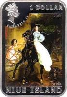 Niue coin 1 dollar - Elizabeth II - Famous Painters: Karl Bryullov (2010) obverse obverse of 1 dollar - Elizabeth II - Famous Painters: Karl Bryullov (2010) coin with KM# 404 from Niue. Inscription: 1 dollar NIUE ISLAND ELIZABETH II