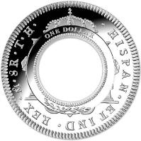 Australia coin 1 Dollar - Elizabeth II - 200th Anniversary of the Australian Holley Dollar and Dump - 4'th Portrait (2013) reverse reverse of 1 Dollar - Elizabeth II - 200th Anniversary of the Australian Holley Dollar and Dump - 4'th Portrait (2013) coin with KM# 1917 from Australia. Inscription: HISPAN*ET IND*REX*M*8R*T*H ONE DOLLAR