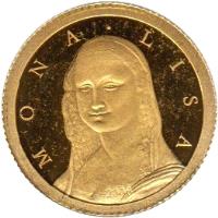 reverse of 10 Francs - Mona Lisa (2006) coin from Congo - Democratic Republic. Inscription: MONA LISA 2006
