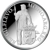 Netherlands coin 1 Ducat - Willem-Alexander - Flevoland (2014) obverse obverse of 1 Ducat - Willem-Alexander - Flevoland (2014) coin with KM# 352 from Netherlands. Inscription: MO. NO. ARG. REG. BELGII. FL.