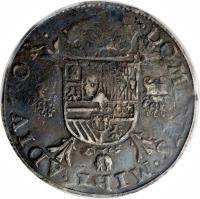 Spanish Netherlands coin 1 Écu - Felipe II (1563) reverse reverse of 1 Écu - Felipe II (1563) coin from Spanish Netherlands.