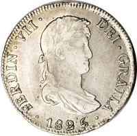 obverse of 4 Reales - Fernando VII (1816 - 1825) coin with KM# 88 from Bolivia.