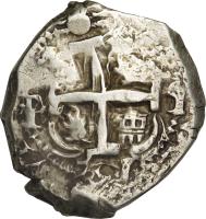 Bolivia coin 8 Reales - Fernando VI (1747) obverse obverse of 8 Reales - Fernando VI (1747) coin with KM# 40 from Bolivia.