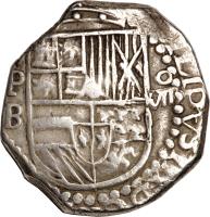 obverse of 8 Reales - Felipe III (1596 - 1605) coin with KM# 10 from Bolivia.