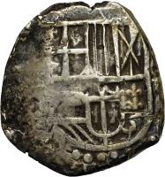 Bolivia coin 4 Reales - Felipe III (1596 - 1605) obverse obverse of 4 Reales - Felipe III (1596 - 1605) coin with KM# 9 from Bolivia.