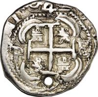 obverse of 4 Reales - Felipe IV (1729 - 1731) coin with KM# 30a from Bolivia.