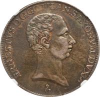 German States coin 1/2 Taler - Ernst Ludwig II (1774 - 1776) obverse obverse of 1/2 Taler - Ernst Ludwig II (1774 - 1776) coin with KM# 331 from German States. Inscription: ERNESTVS. D. G. GOTHAN. SAXONVM. DVX.