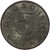 reverse of 5 Groschen (1948 - 1994) coin with KM# 2875 from Austria. Inscription: GROSCHEN 5 1968