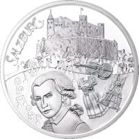 reverse of 10 Euro - Salzburg (2014) coin with KM# 3232a from Austria. Inscription: SALZBURG