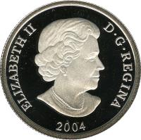 Canada coin 300 Dollars - Elizabeth II - Canadian Wildlife: Grizzly bear (2004) obverse obverse of 300 Dollars - Elizabeth II - Canadian Wildlife: Grizzly bear (2004) coin with KM# 1108 from Canada. Inscription: ELIZABETH II D · G · REGINA 2004