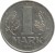 reverse of 1 Mark (1972 - 1990) coin with KM# 35 from Germany. Inscription: A 1 MARK 1977