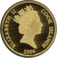 Cook Islands coin 10 Dollars - Elizabeth II - Lost Dutchman's Gold Mine (2006) obverse obverse of 10 Dollars - Elizabeth II - Lost Dutchman's Gold Mine (2006) coin from Cook Islands. Inscription: ELIZABETH II COOK ISLANDS RDM 2006