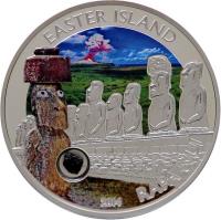 Cook Islands coin 5 Dollars - Elizabeth II - Magical and mystical places: Easter Island (2014) reverse reverse of 5 Dollars - Elizabeth II - Magical and mystical places: Easter Island (2014) coin with KM# 1665 from Cook Islands. Inscription: EASTER ISLAND RAPA NUI 2014