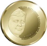 obverse of 10 Euro - Willem-Alexander - 100th Anniversary of the Peace Palace (2013) coin with KM# 335 from Netherlands. Inscription: WILLEM-ALEXANDER KONING DER NEDERLANDEN 2013
