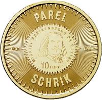 reverse of 10 Euro - Beatrix - 400th Anniversary of Birth of Michel de Ruyter (2007) coin with KM# 278 from Netherlands. Inscription: PAREL SCHRICK MICHIEL ADRIAENSZOON DE RUYTER 10 EURO 1607