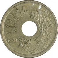 Spain coin 25 Pesetas - Juan Carlos I - Canary Islands (1994) obverse obverse of 25 Pesetas - Juan Carlos I - Canary Islands (1994) coin with KM# 933 from Spain. Inscription: ESPAÑA 1994