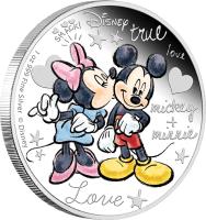 Niue coin 2 Dollars - Elizabeth II - Disney Characters: Crazy in love (2015) reverse reverse of 2 Dollars - Elizabeth II - Disney Characters: Crazy in love (2015) coin from Niue.