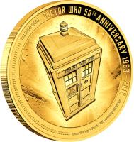 Niue coin 200 Dollars - Elizabeth II - Doctor Who (2013) reverse reverse of 200 Dollars - Elizabeth II - Doctor Who (2013) coin with KM# 1244 from Niue.