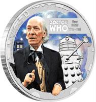 reverse of 1 Dollar - Elizabeth II - Doctor Who: 1st Doctor (2013) coin with KM# 1094 from Niue.