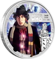 reverse of 1 Dollar - Elizabeth II - Doctor Who: 4th Doctor (2013) coin with KM# 1097 from Niue.