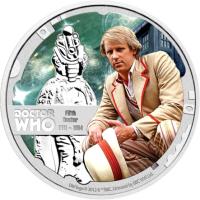 reverse of 1 Dollar - Elizabeth II - Doctor Who: 5th Doctor (2013) coin with KM# 1098 from Niue.
