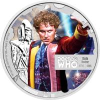 reverse of 1 Dollar - Elizabeth II - Doctor Who: 6th Doctor (2013) coin with KM# 1099 from Niue.