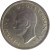 obverse of 6 Pence - George VI - Without IND:IMP (1949 - 1952) coin with KM# 875 from United Kingdom. Inscription: GEORGIUS VI D:G:BR:OMN:REX
