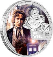 reverse of 1 Dollar - Elizabeth II - Doctor Who: 8th Doctor (2013) coin with KM# 1101 from Niue.