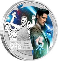 Niue coin 1 Dollar - Elizabeth II - Doctor Who: 11th Doctor (2013) reverse reverse of 1 Dollar - Elizabeth II - Doctor Who: 11th Doctor (2013) coin with KM# 1104 from Niue.