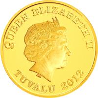 Tuvalu coin 30 Dollars - Elizabeth II - Year of the Dragon: Prosperity (2012) obverse obverse of 30 Dollars - Elizabeth II - Year of the Dragon: Prosperity (2012) coin from Tuvalu. Inscription: QUEEN ELIZABETH II TUVALU 2012